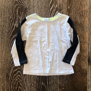 Joah Love White Shirt with Black Stripe on Sleeve